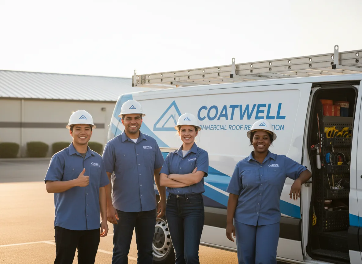 Commercial roof coating company in Evadale, TX